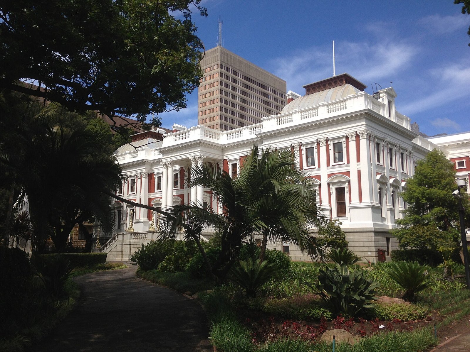 The old front of the Houses of Parliament, Parliament Street, Cape Town